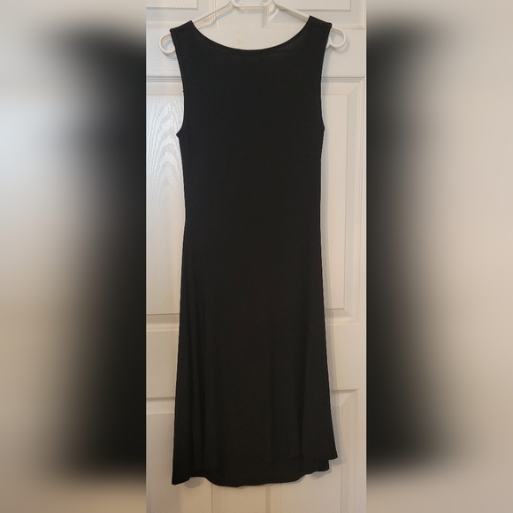 Midi Black A-Line Dress - Picture 3 of 4